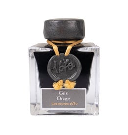 Herbin Herbin 1670 Anniversary Inks, Gold Sheen 50ml Bottle, Gris Orage