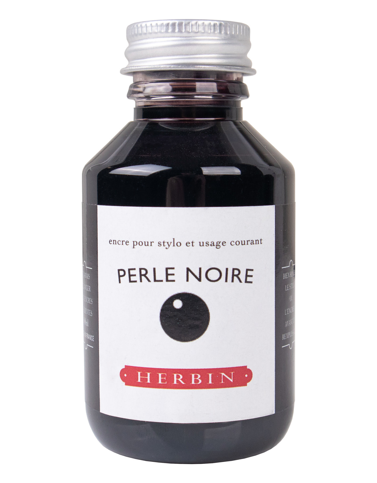 Herbin Herbin Fountain Pen Ink, 100ml Bottle, Perle Noire