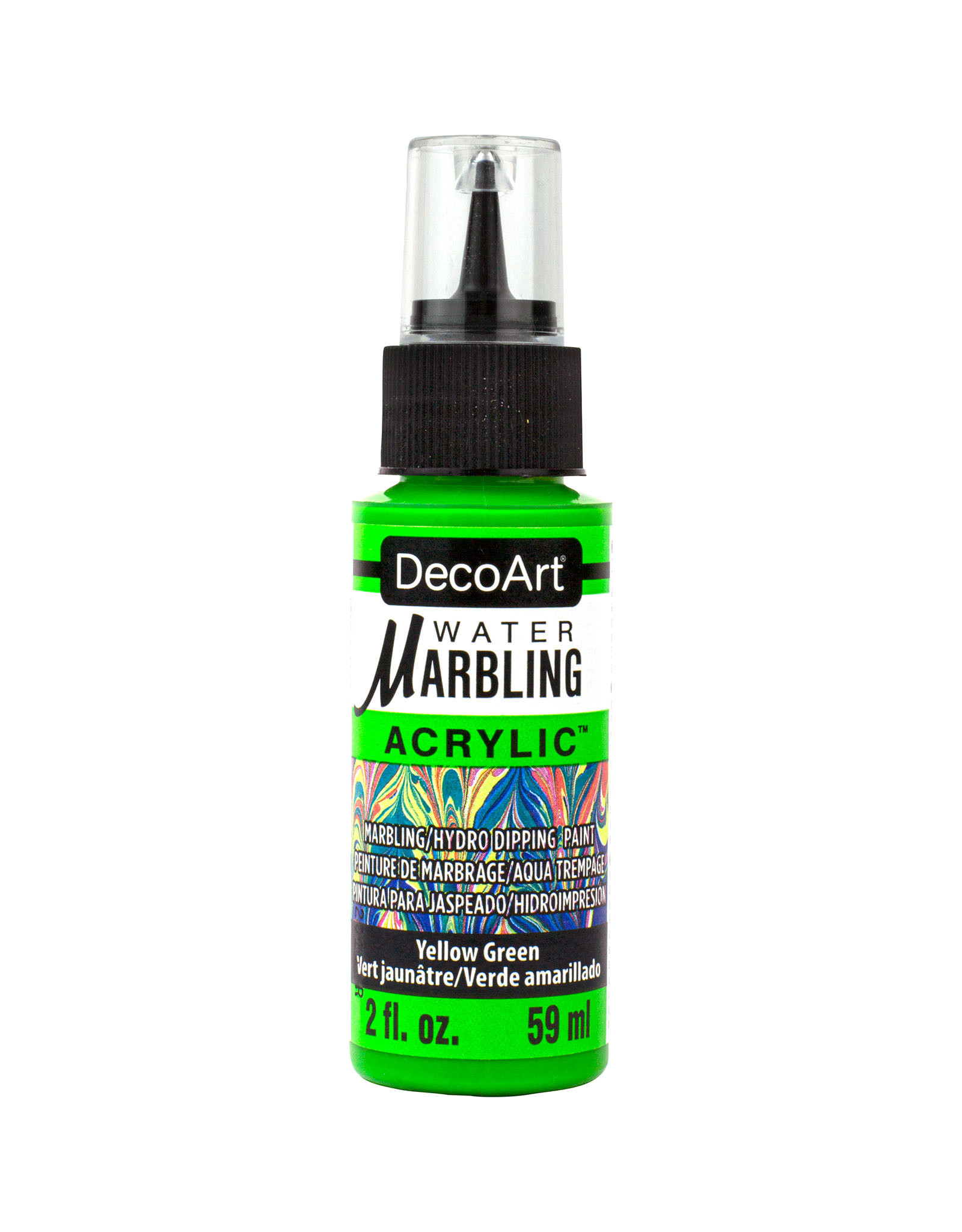 DecoArt DecoArt Water Marbling Paint, Yellow Green 2oz