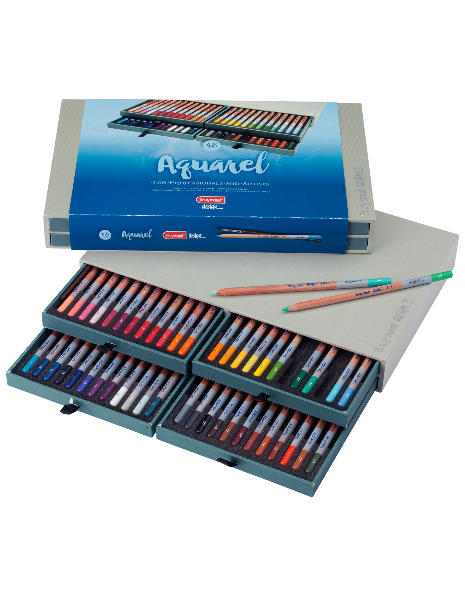 Royal Talens Bruynzeel Design Aquarelle Box Of 48