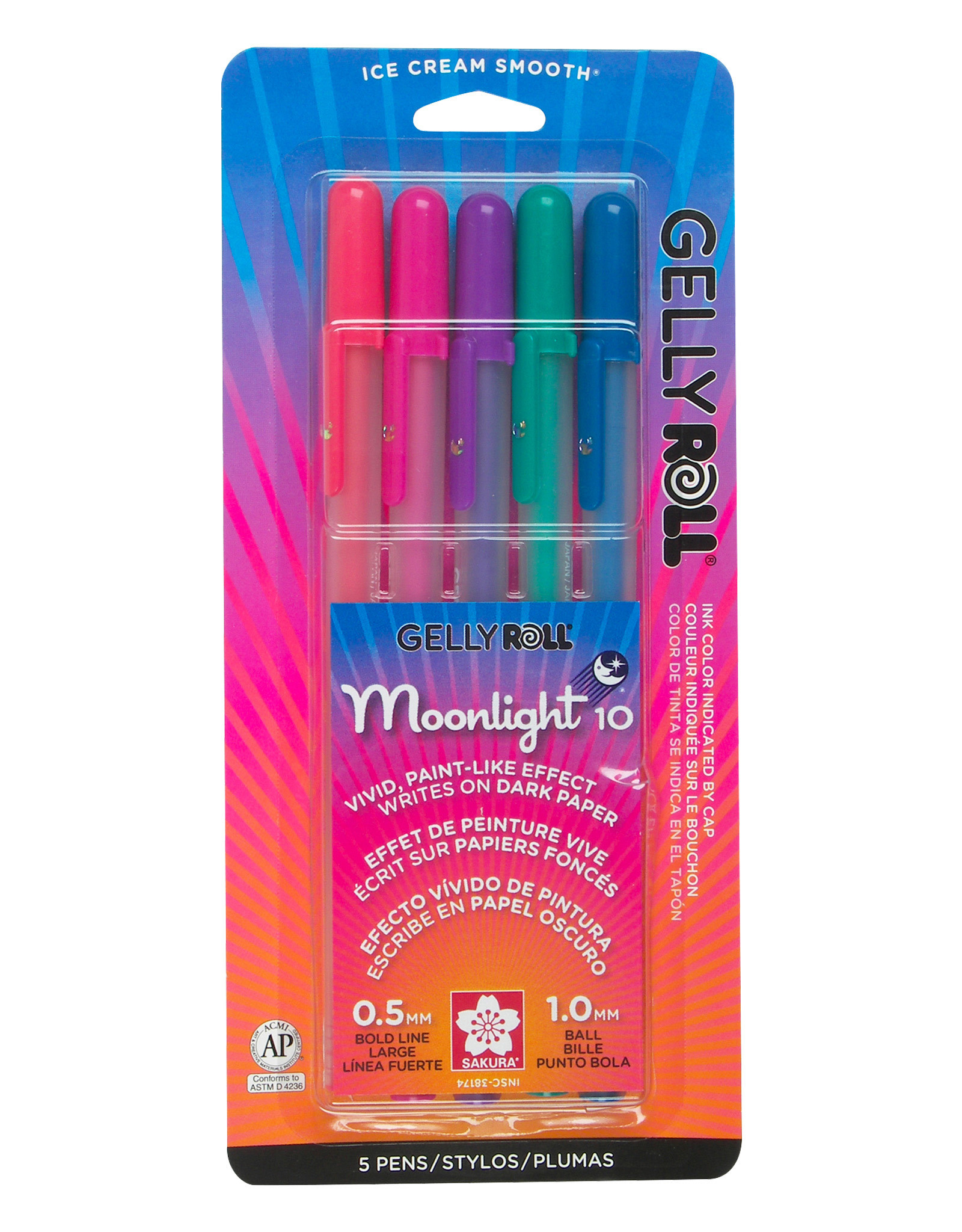 10 Sakura Pens Markers Sakura Gelly Roll Moonlight Colors 