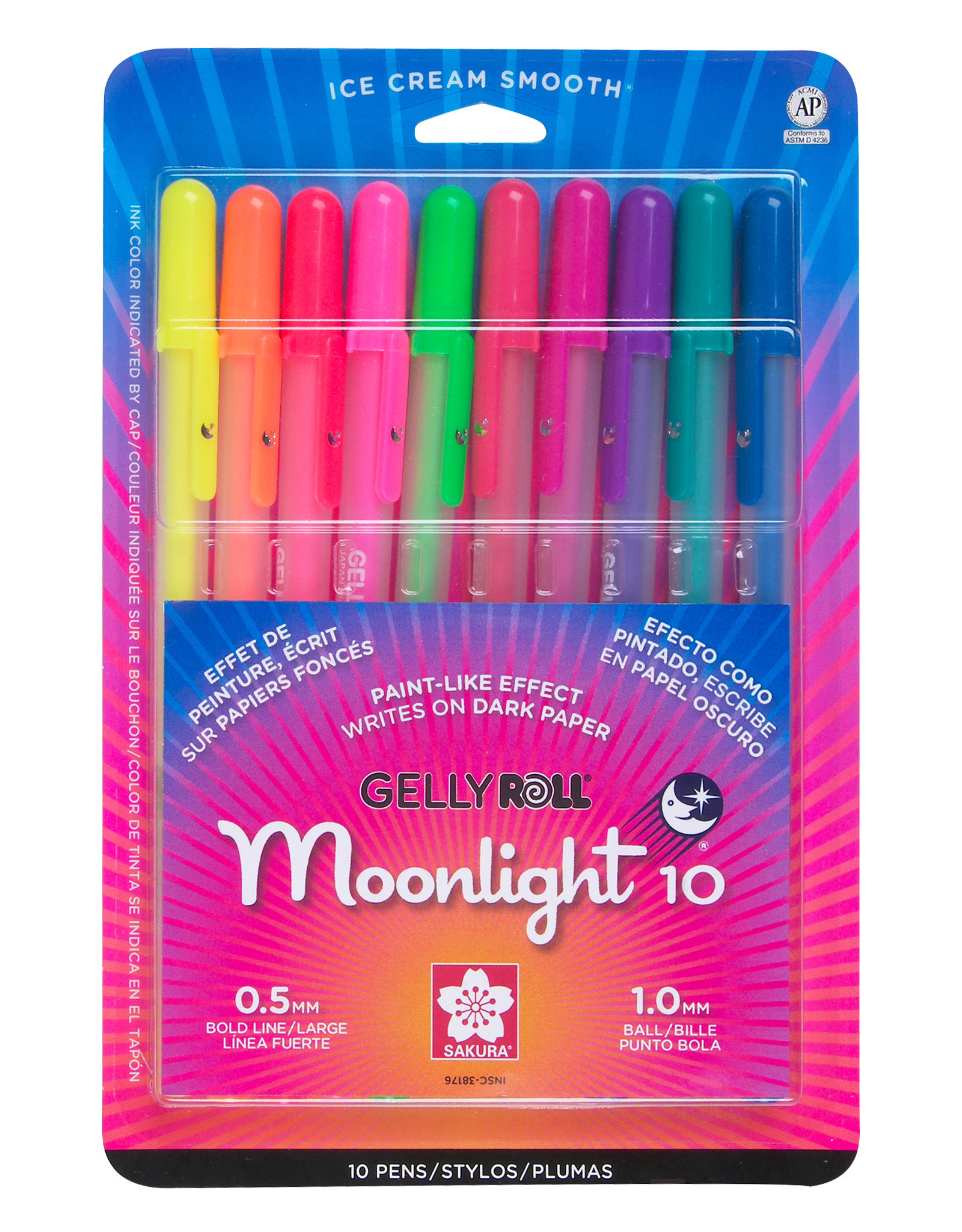 Sakura Gelly Roll Moonlight, Set of 10 (B)