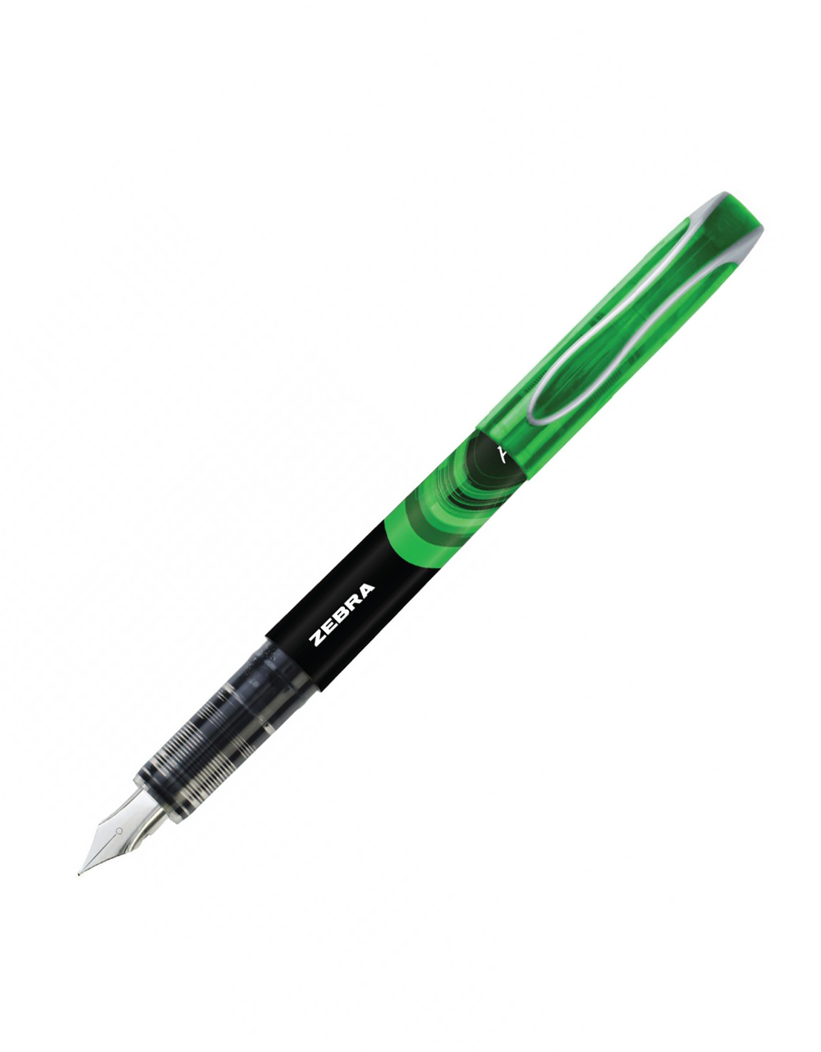 Zebra Zebra Fountain Pen, Green (F)