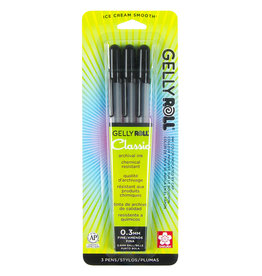 Sakura Gelly Roll Classic, Black Set of 3 (F)