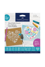FABER-CASTELL Faber Castell Mixed Media Paper Stencils, Journaling