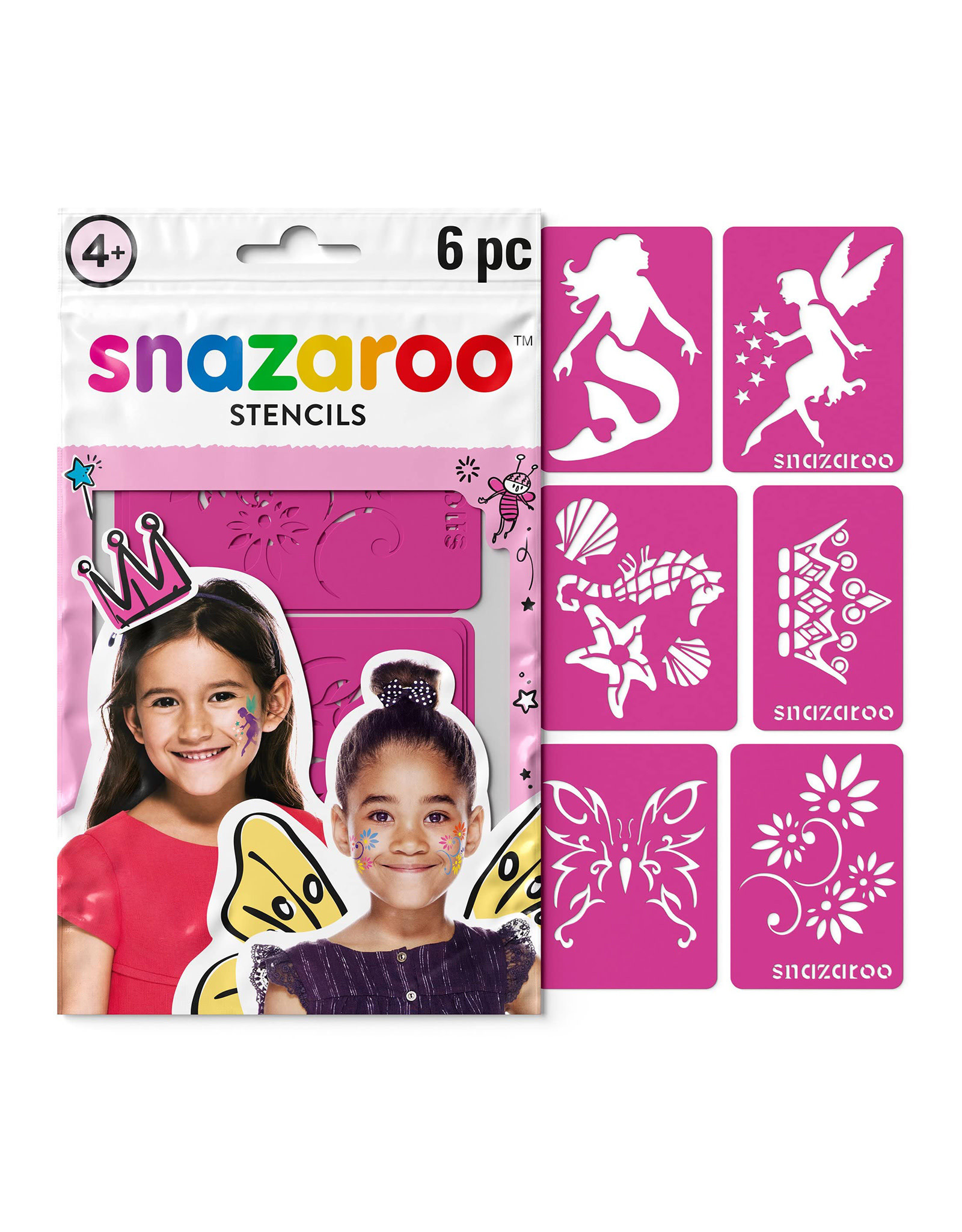 CLEARANCE Snazaroo Face Paint Stencils, Fantasy Set of 6