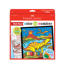 FABER-CASTELL Faber-Castell Color by Number T-Rex Foil Fun