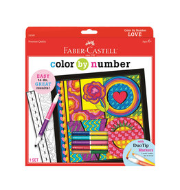 FABER-CASTELL Faber-Castell Color by Number Love