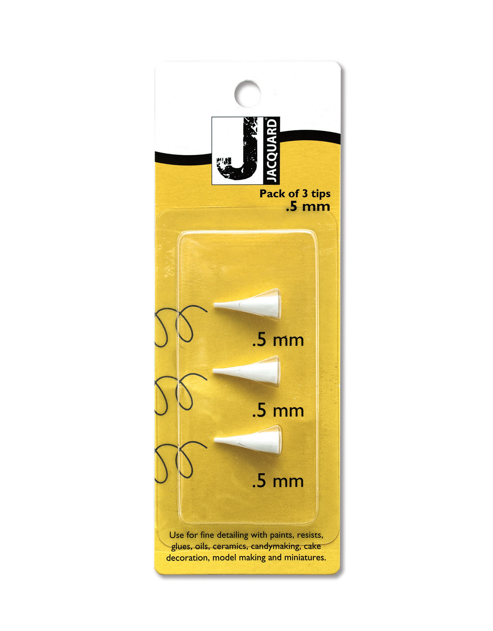Jacquard Plastic Dispenser Tip, 0.5mm, Set of 3