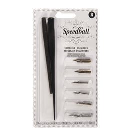 Speedball Standard Point Dip Pen Nibs - Set of 2, #103 and #104