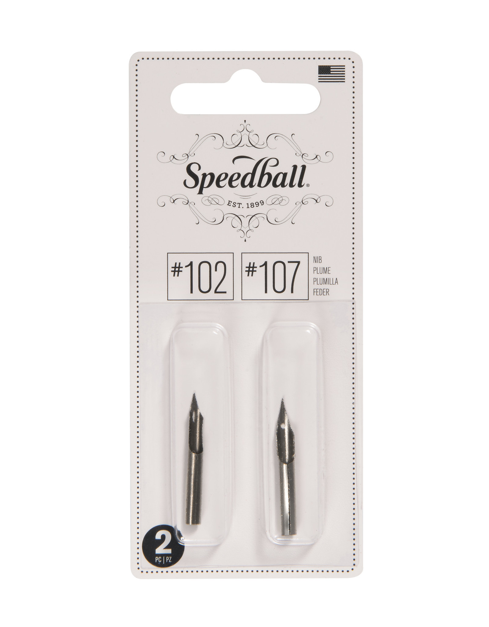 SPEEDBALL ART PRODUCTS Speedball #102 and #107 Nibs, Set of 2