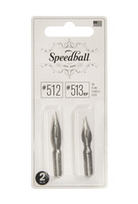 SPEEDBALL ART PRODUCTS Speedball #512 and #513 Nibs, Set of 2
