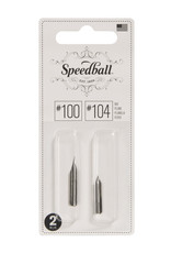 SPEEDBALL ART PRODUCTS Speedball #100 and #104 Nibs, Set of 2