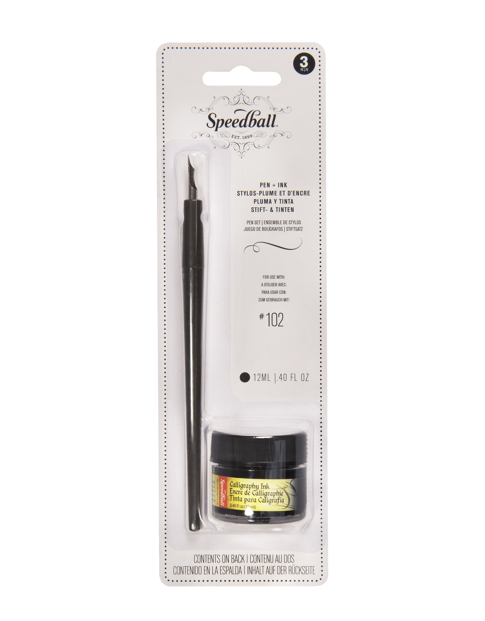SPEEDBALL ART PRODUCTS Speedball Drawing & Lettering Pen and Ink Set, Black