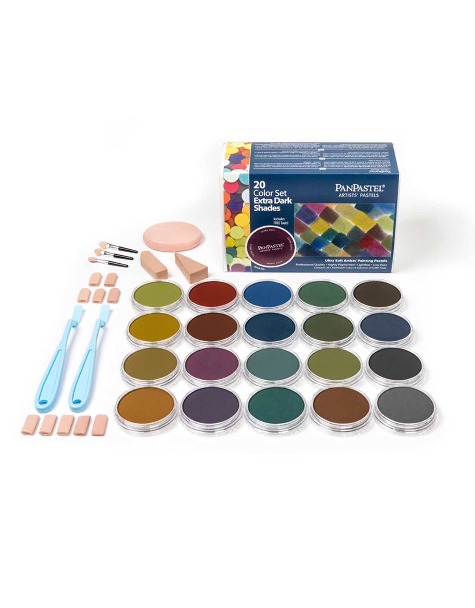 PanPastel Extra Dark Shades, Set of 20