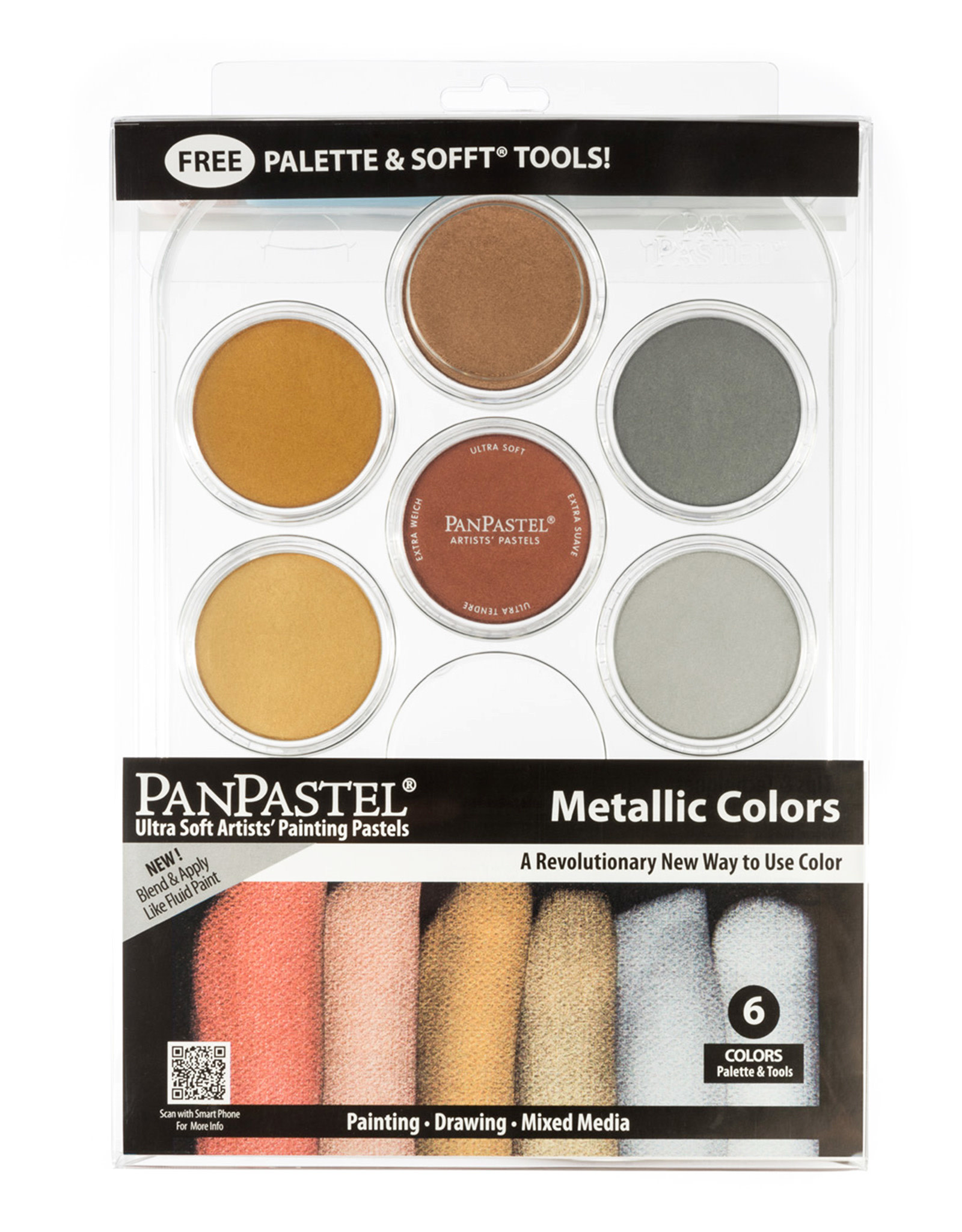 Panpastel PanPastel Metallic Colors, Set of 6 Colors