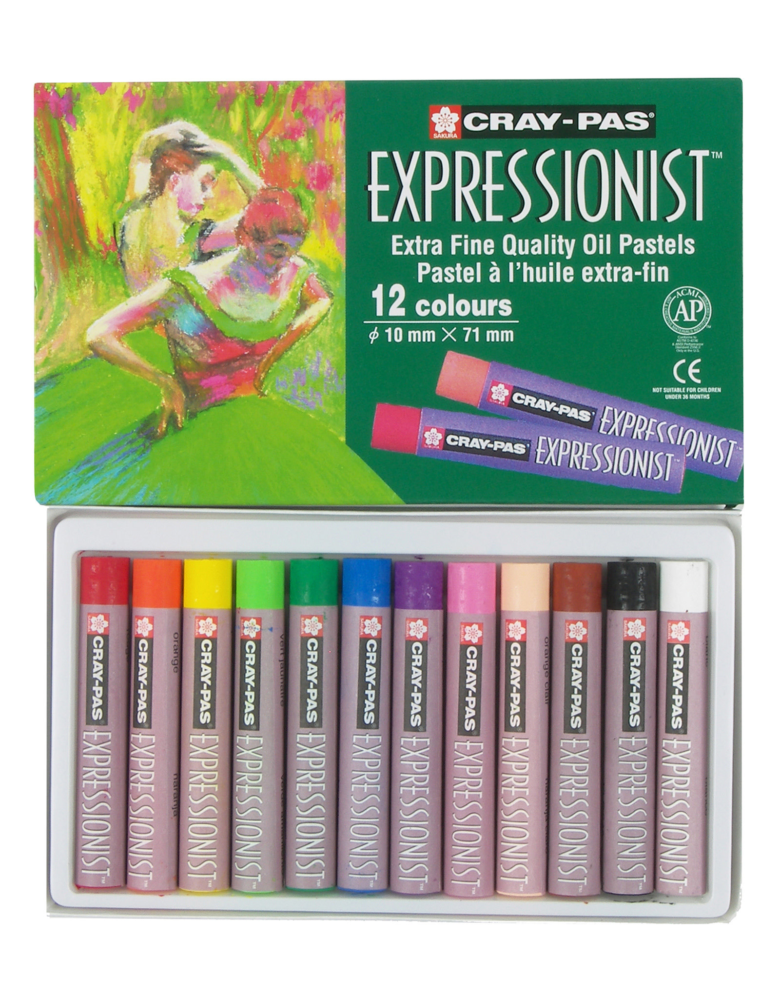 Sakura Cray-Pas Expressionist Oil Pastel Set of 12