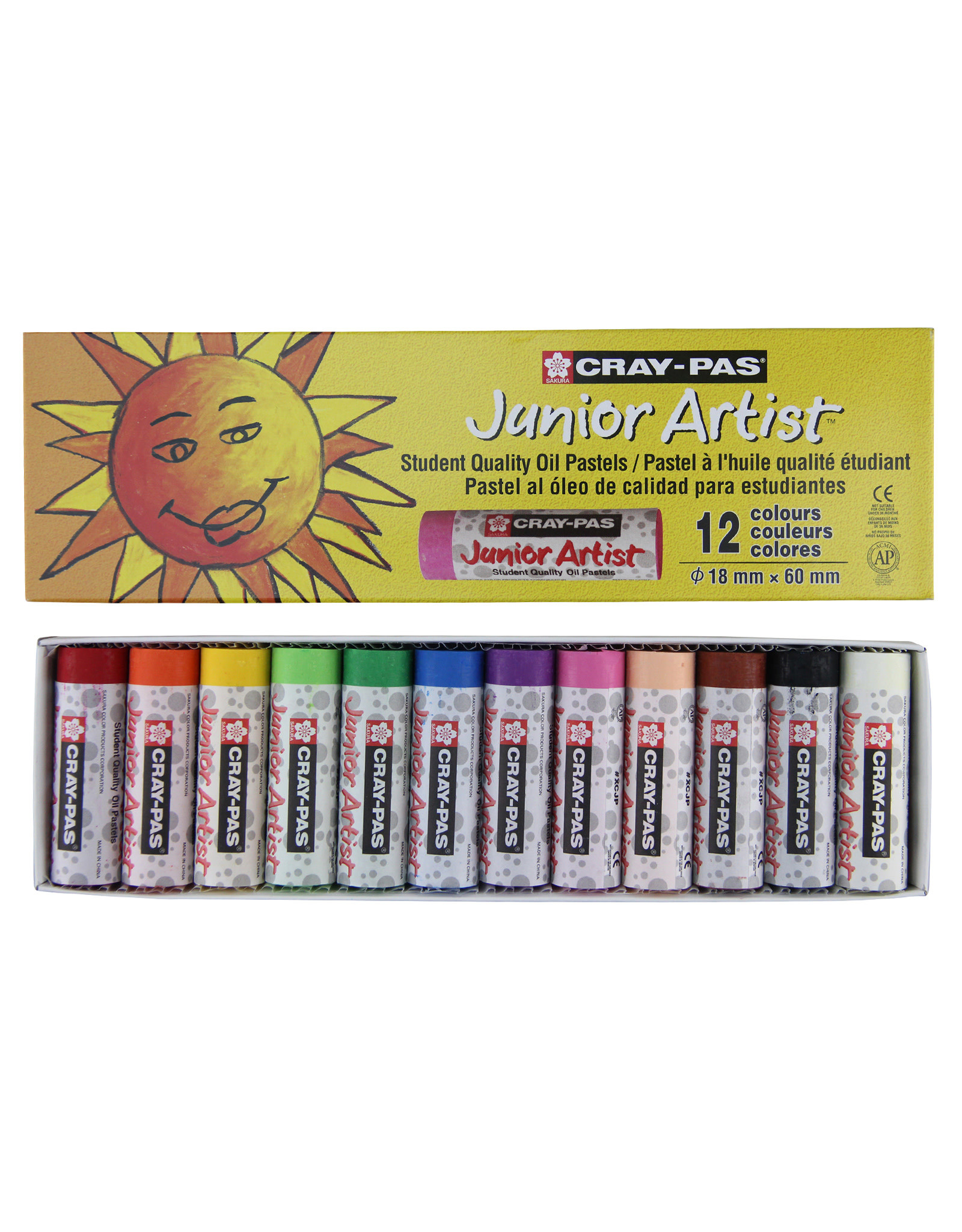 Sakura Cray-Pas Junior Chubby Oil Pastel Set of 12