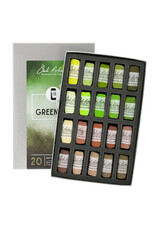 Jack Richeson Jack Richeson Hand Rolled Pastels Set of 20 (Greenery)