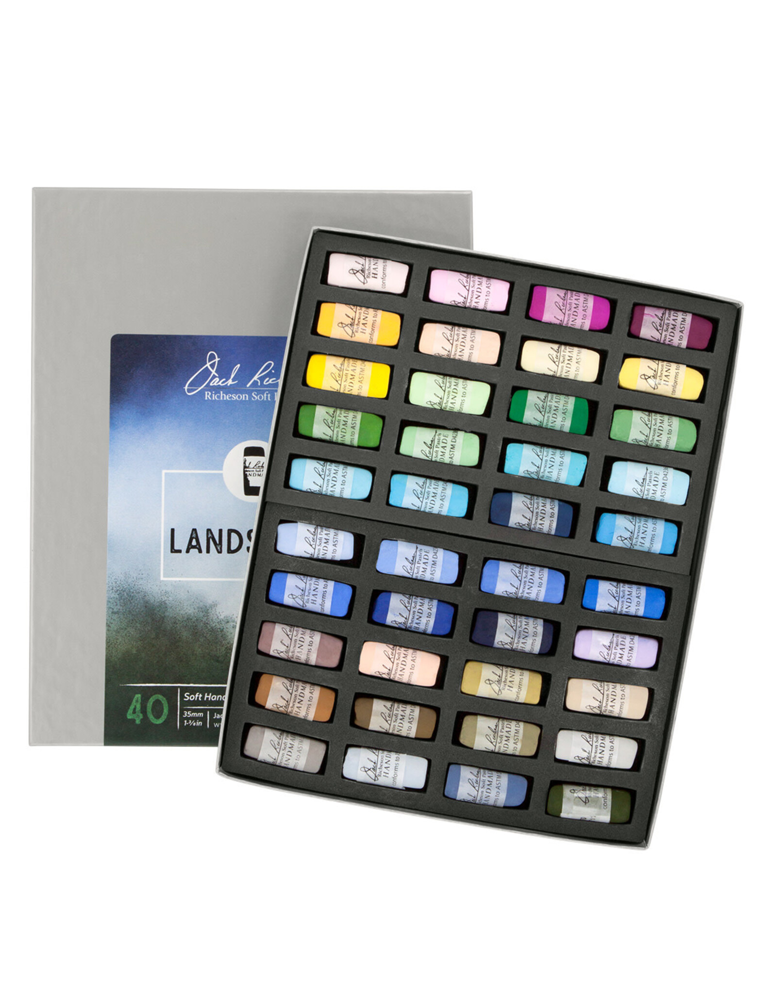 Jack Richeson Jack Richeson Hand Rolled Pastels Set of 40 (Landscape)