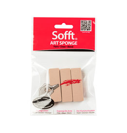 Panpastel PanPastel Sofft Tools, Flat Sponge Bars, Set of 3