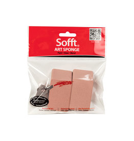 Panpastel PanPastel Sofft Tools, Flat Angle Slice Sponge, Set of 2