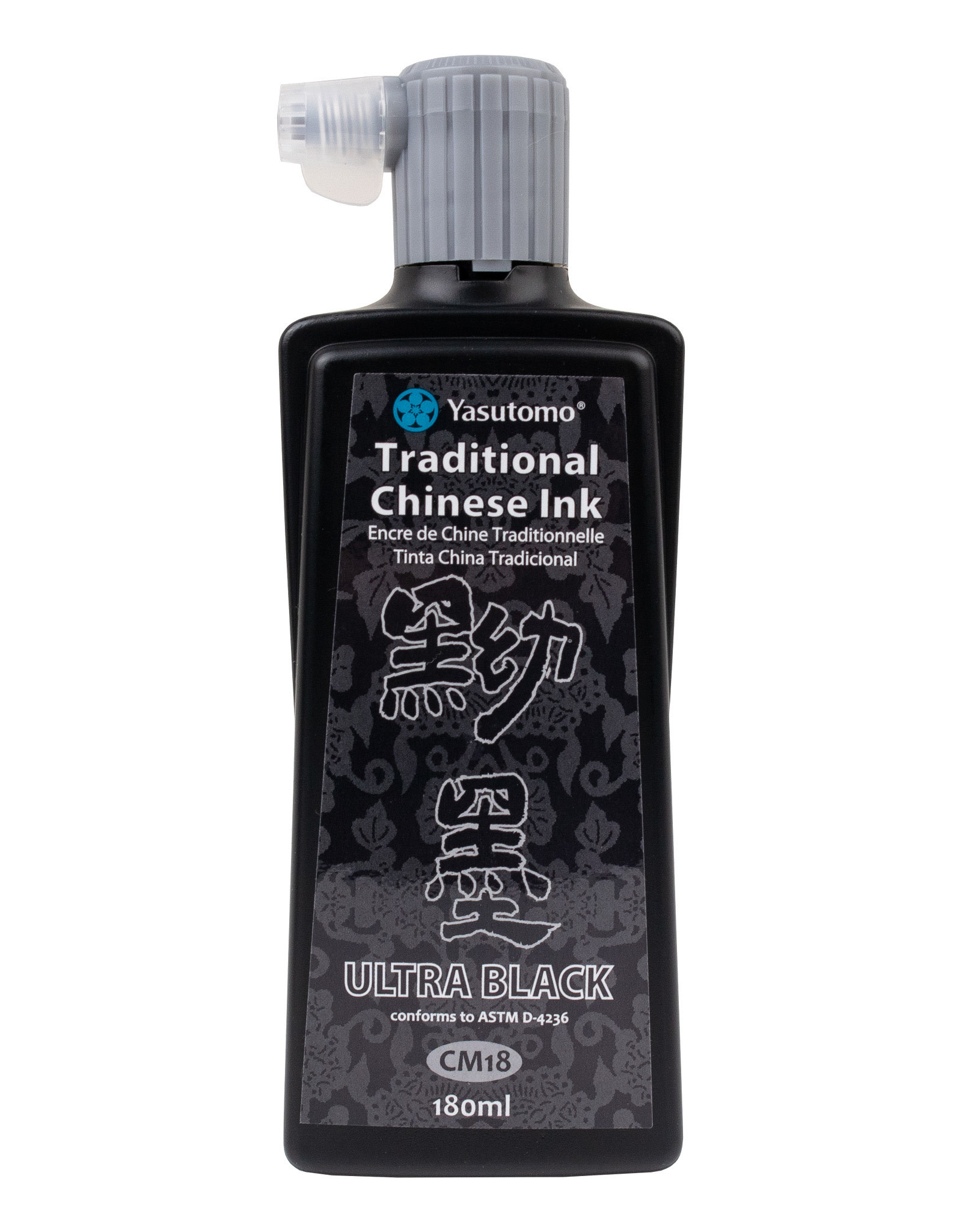 YASUTOMO  Yasutomo Traditional Chinese Water-Resistant Ink, Ultra Black 6oz