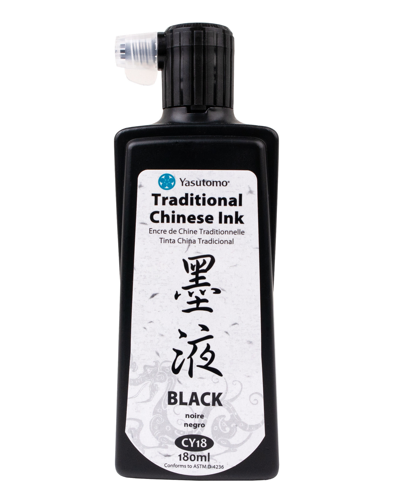 YASUTOMO Yasutomo Traditional Chinese Ink, Black 6oz
