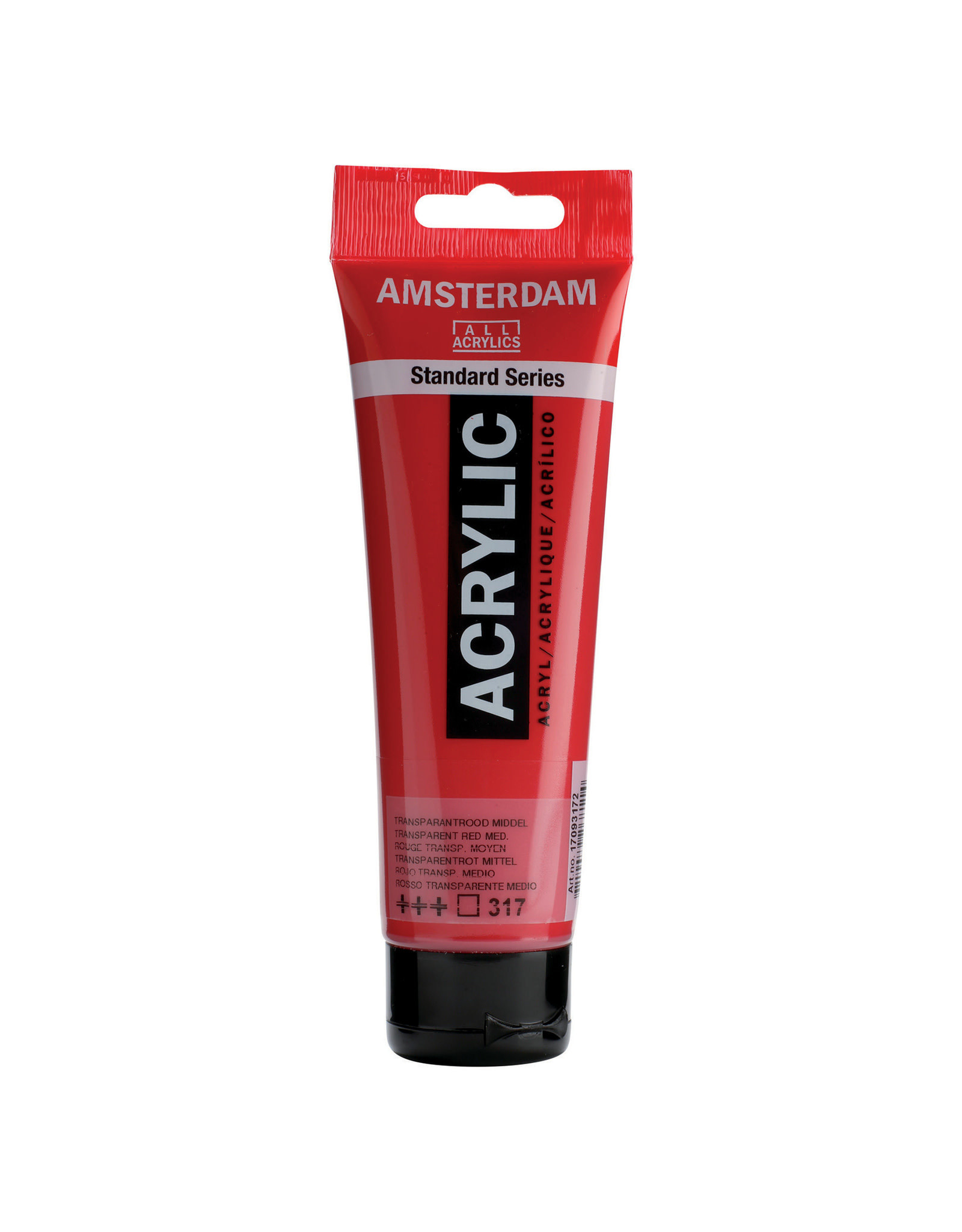 Royal Talens Amsterdam Standard Acrylic, Transp Red Md 120ml