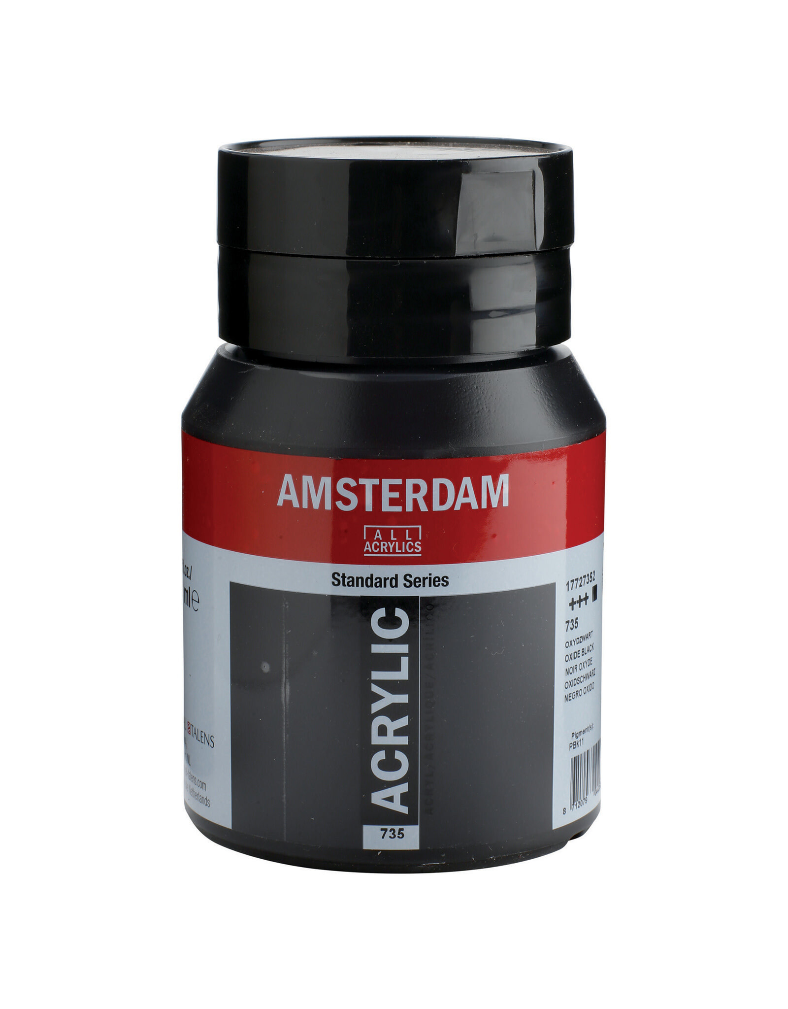 Royal Talens Amsterdam Standard Acrylic, Oxide Black 500ml