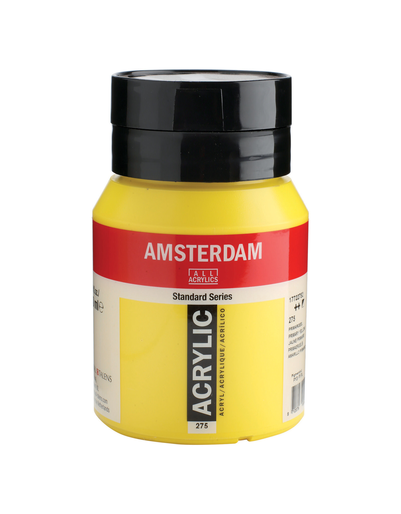 Royal Talens Amsterdam Standard Acrylic, Primary Yellow 500ml