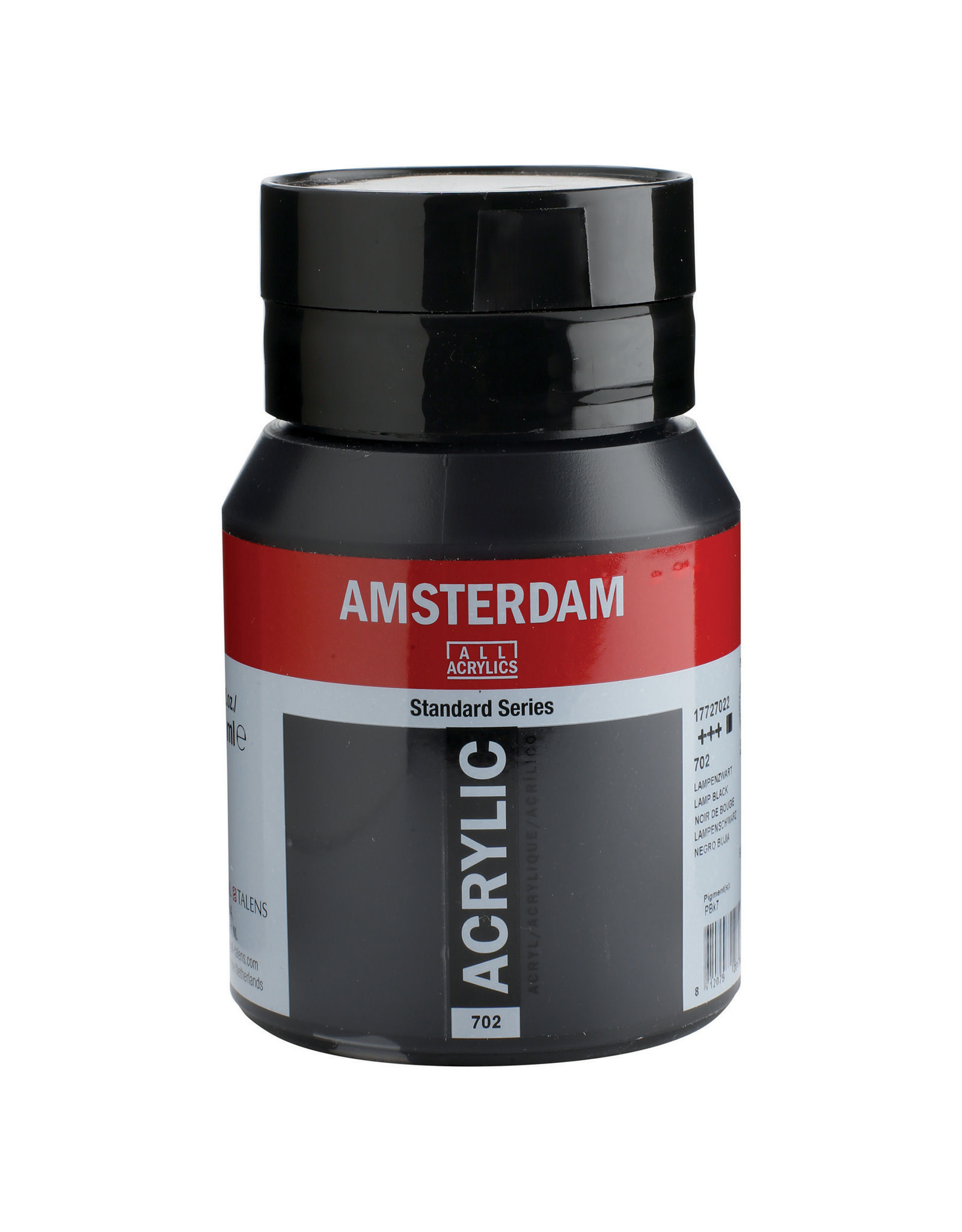 Royal Talens Amsterdam Standard Acrylic, Lamp Black 500ml