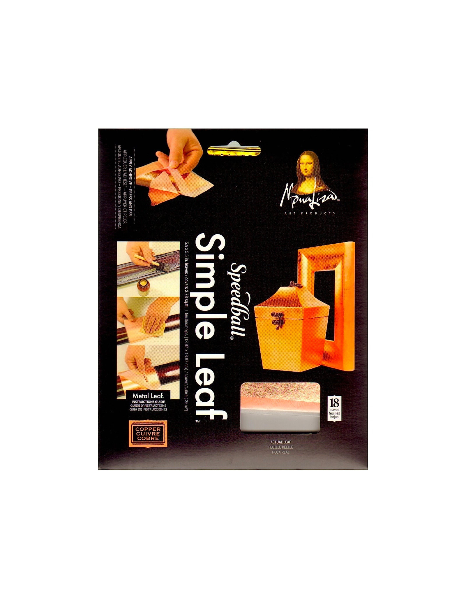 SPEEDBALL ART PRODUCTS Mona Lisa Simple Leaf  Genuine Copper