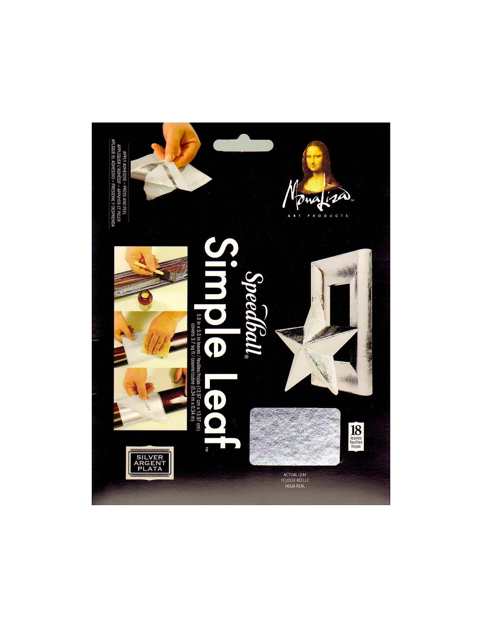 SPEEDBALL ART PRODUCTS Mona Lisa Simple Leaf  Silver