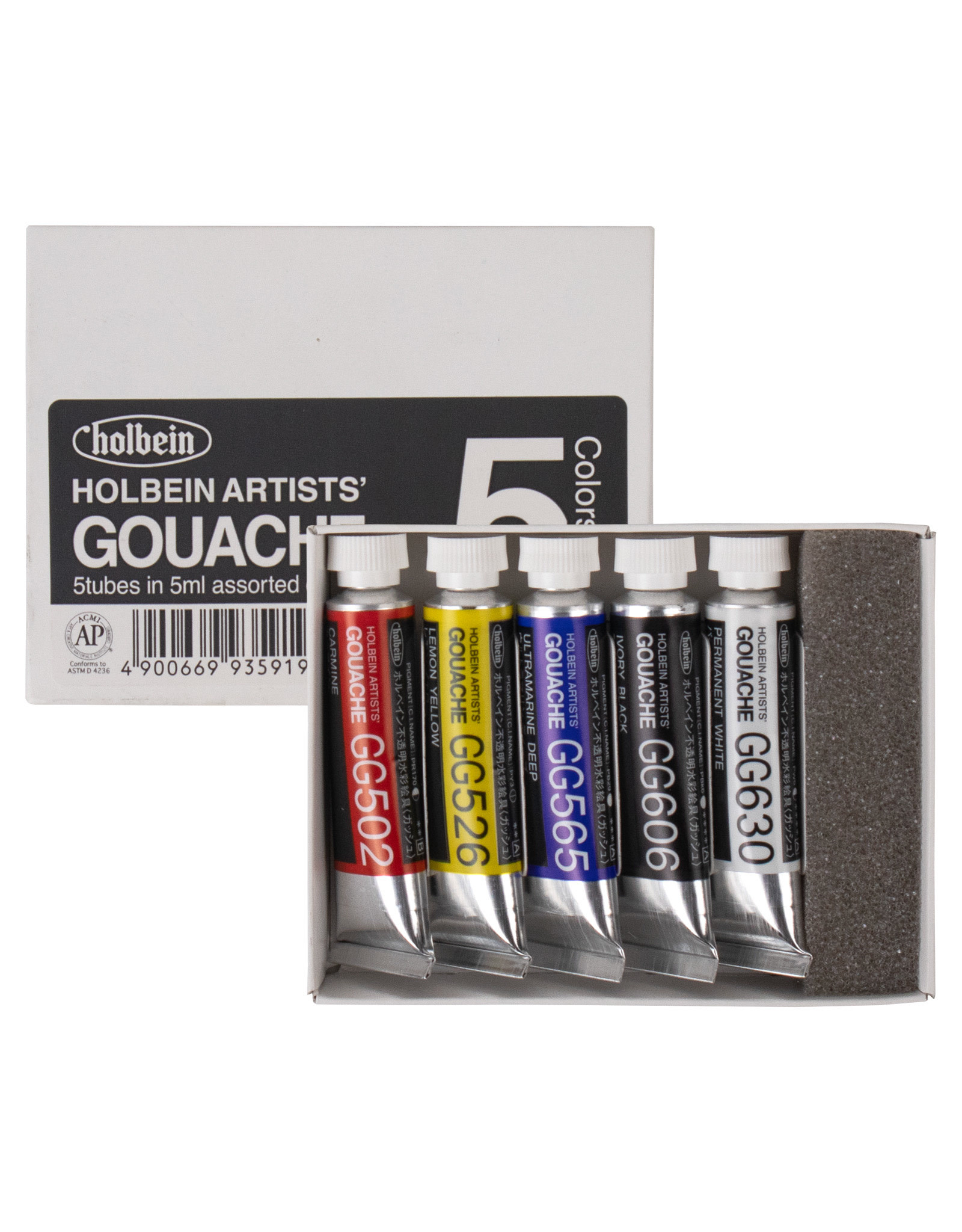 HOLBEIN Holbein Artists’ Designer Gouache, Sample Set of 5