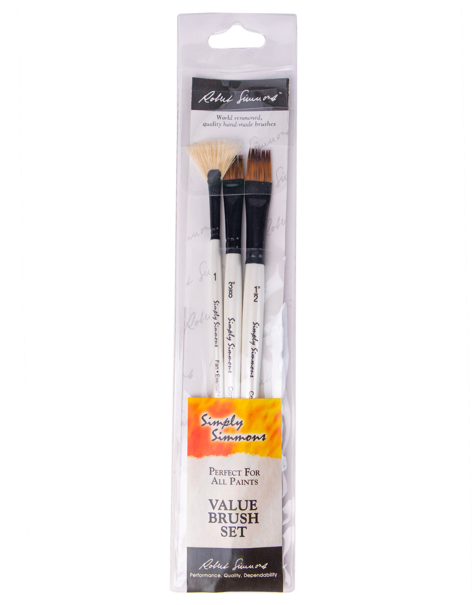 Daler-Rowney Simply Simmons 3 Piece Grass and Grain Brush Set