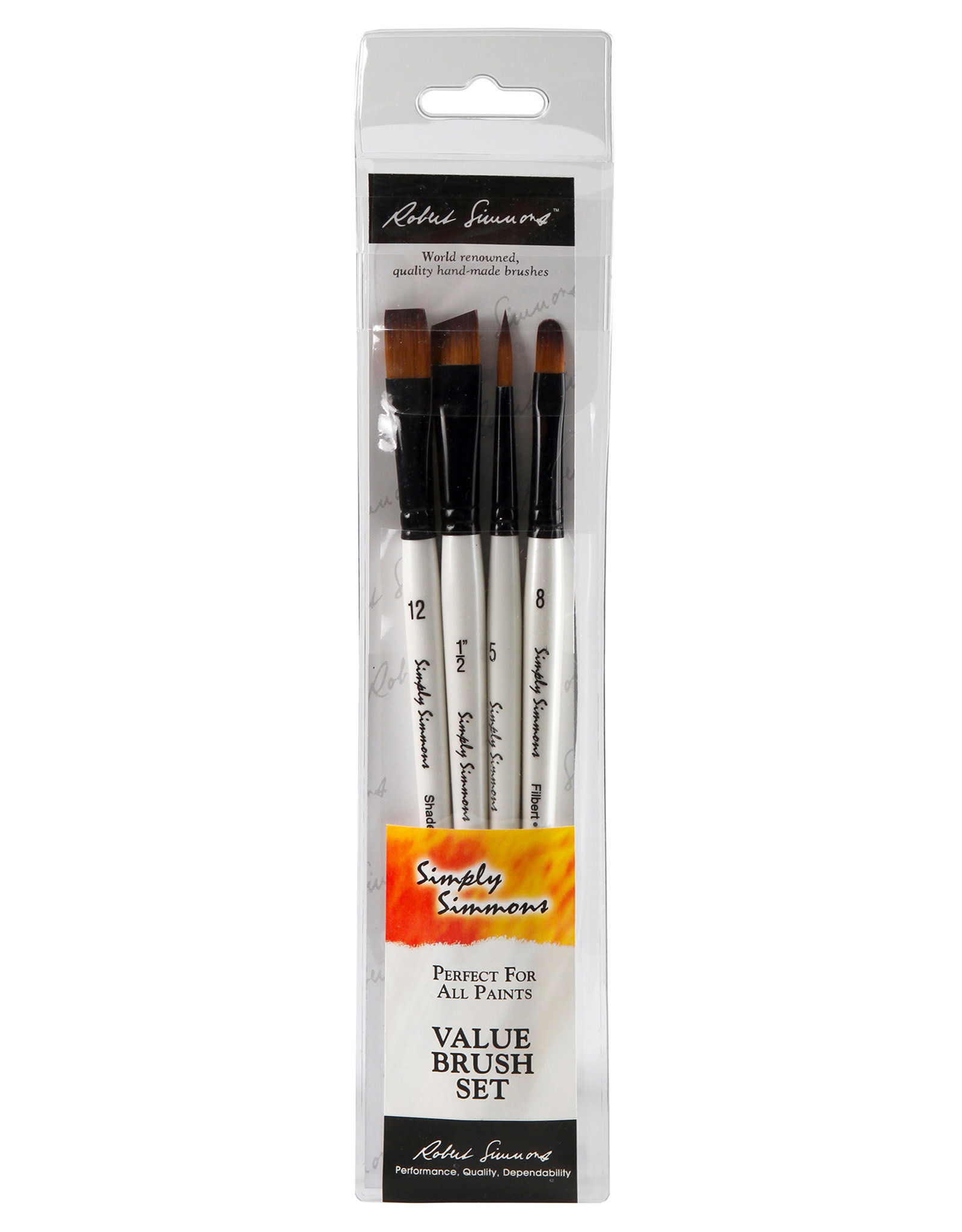 Daler-Rowney Simply Simmons 4 Piece Work Horse Brush Set