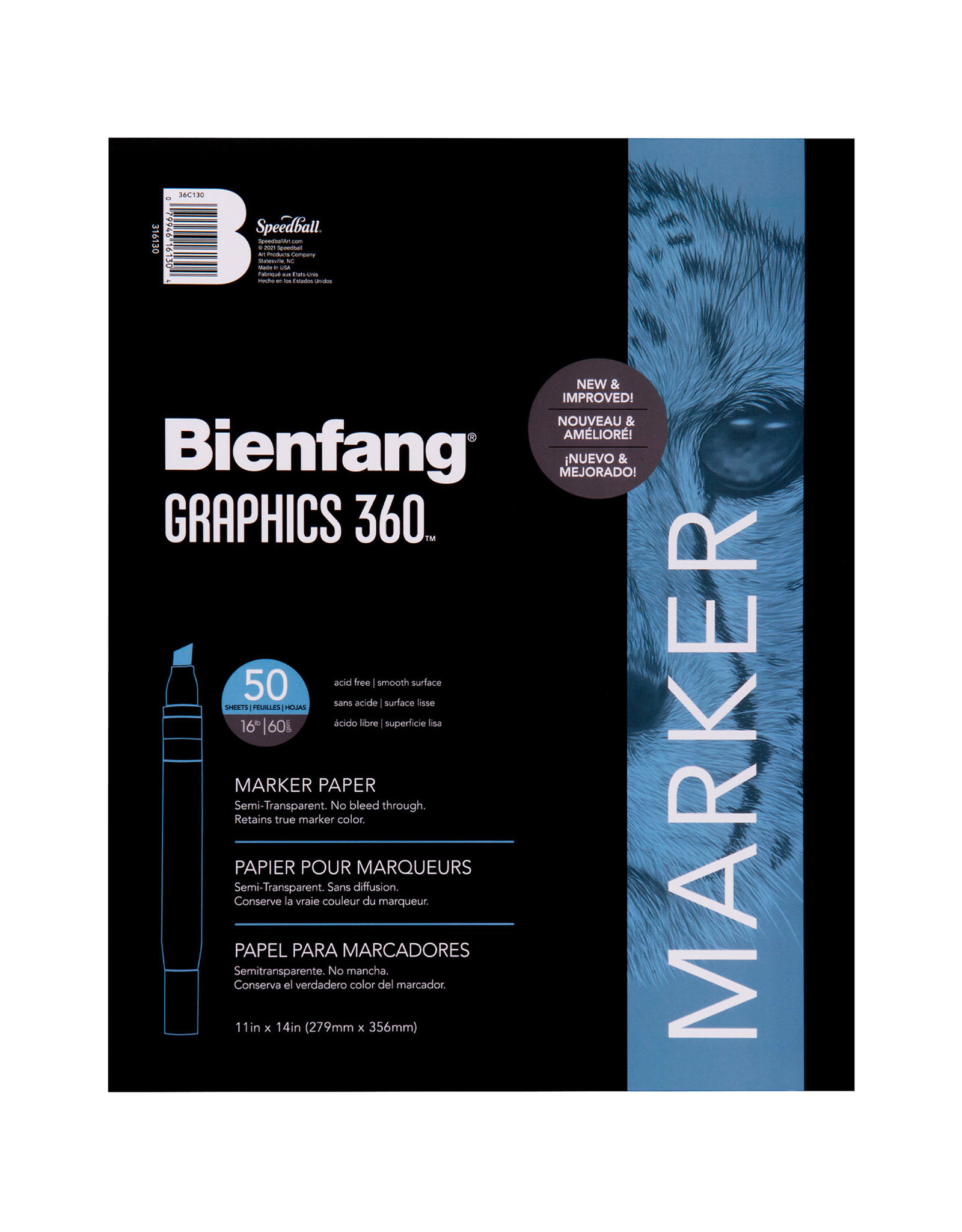 Bienfang Bienfang Marker Paper Pad, 11" X 14", 50 sheets