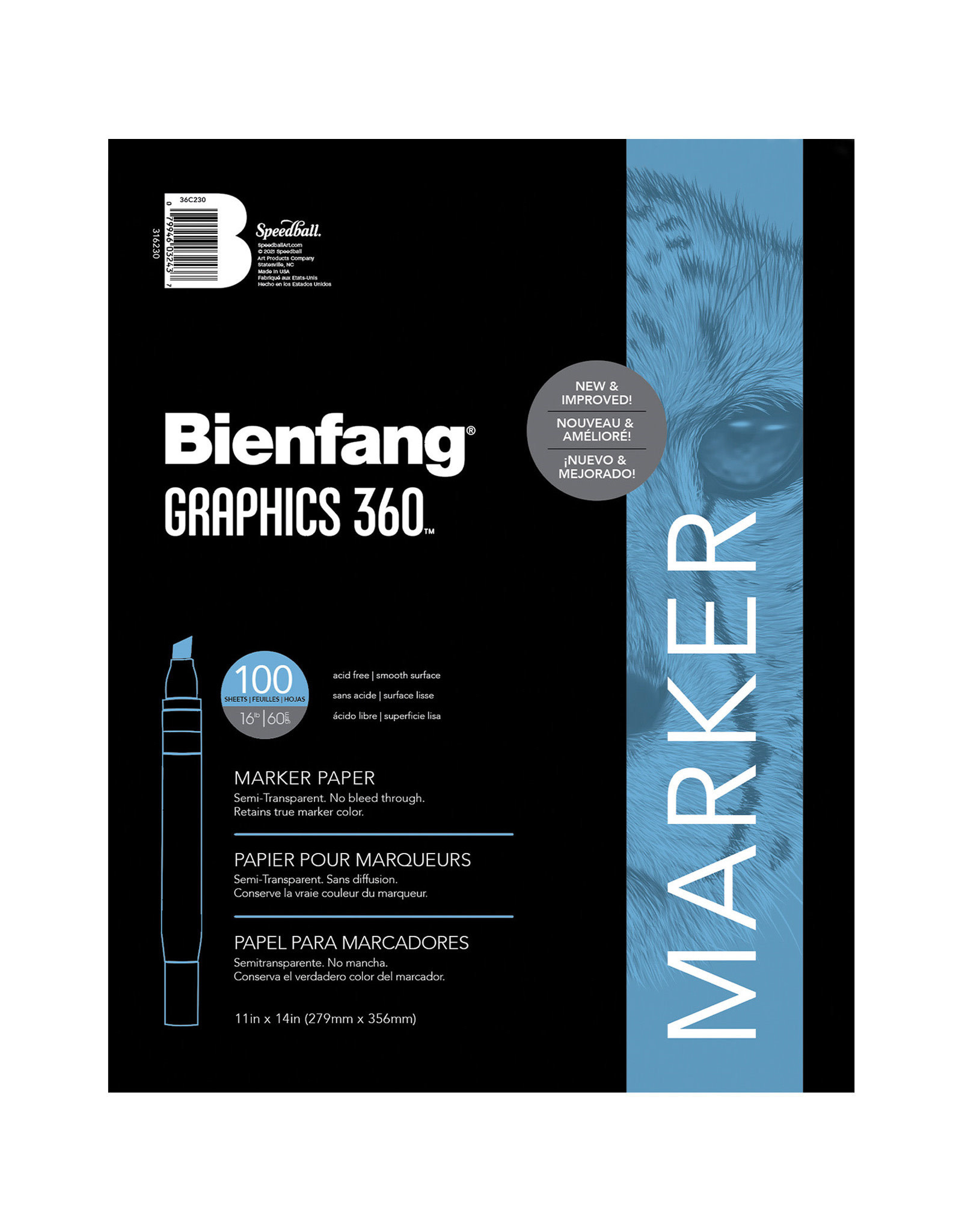 Bienfang Bienfang Marker Paper Pad, 11" X 14", 100 sheets