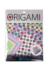 CLEARANCE Yasutomo Origami Paper, Doodle Dots Patterns, 24 Sheets