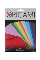YASUTOMO Yasutomo Origami Paper, Double Sided Color, 45 Sheets