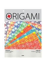 YASUTOMO Yasutomo Origami Paper, Folk Art, 40 Sheets, 5 7/8” Square