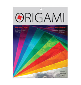 YASUTOMO Yasutomo Origami Paper, Metallic Colors, 36 Sheets