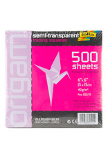 SPEEDBALL ART PRODUCTS Folia Transparent Origami Assorted Bulk, 6'' X 6'' 500 Sheets