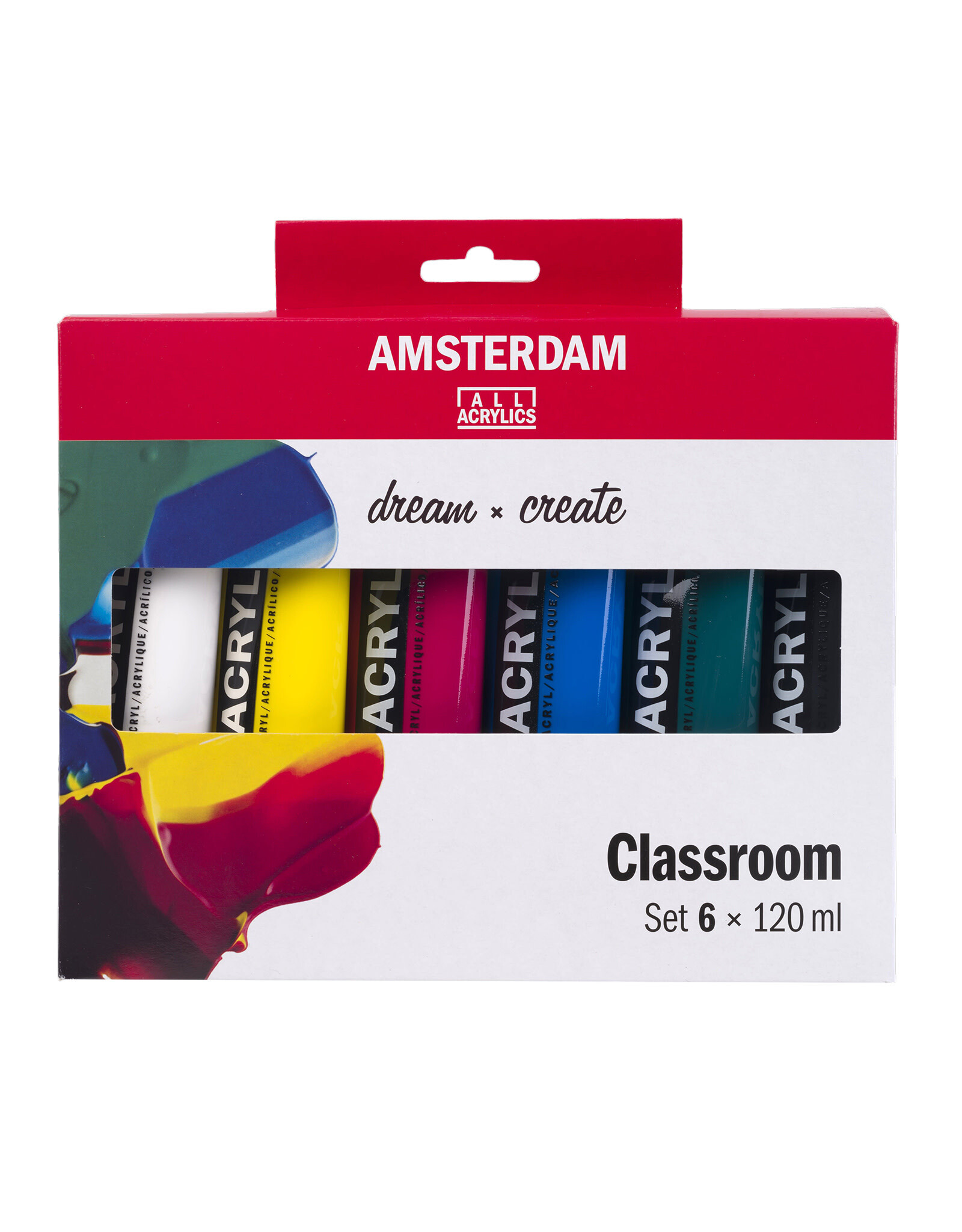 Royal Talens Amsterdam Standard Acrylic, Classroom Set of 6