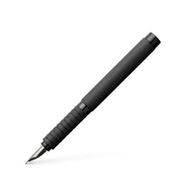 FABER-CASTELL Essentio Fountain Pen, Black Aluminum (M)