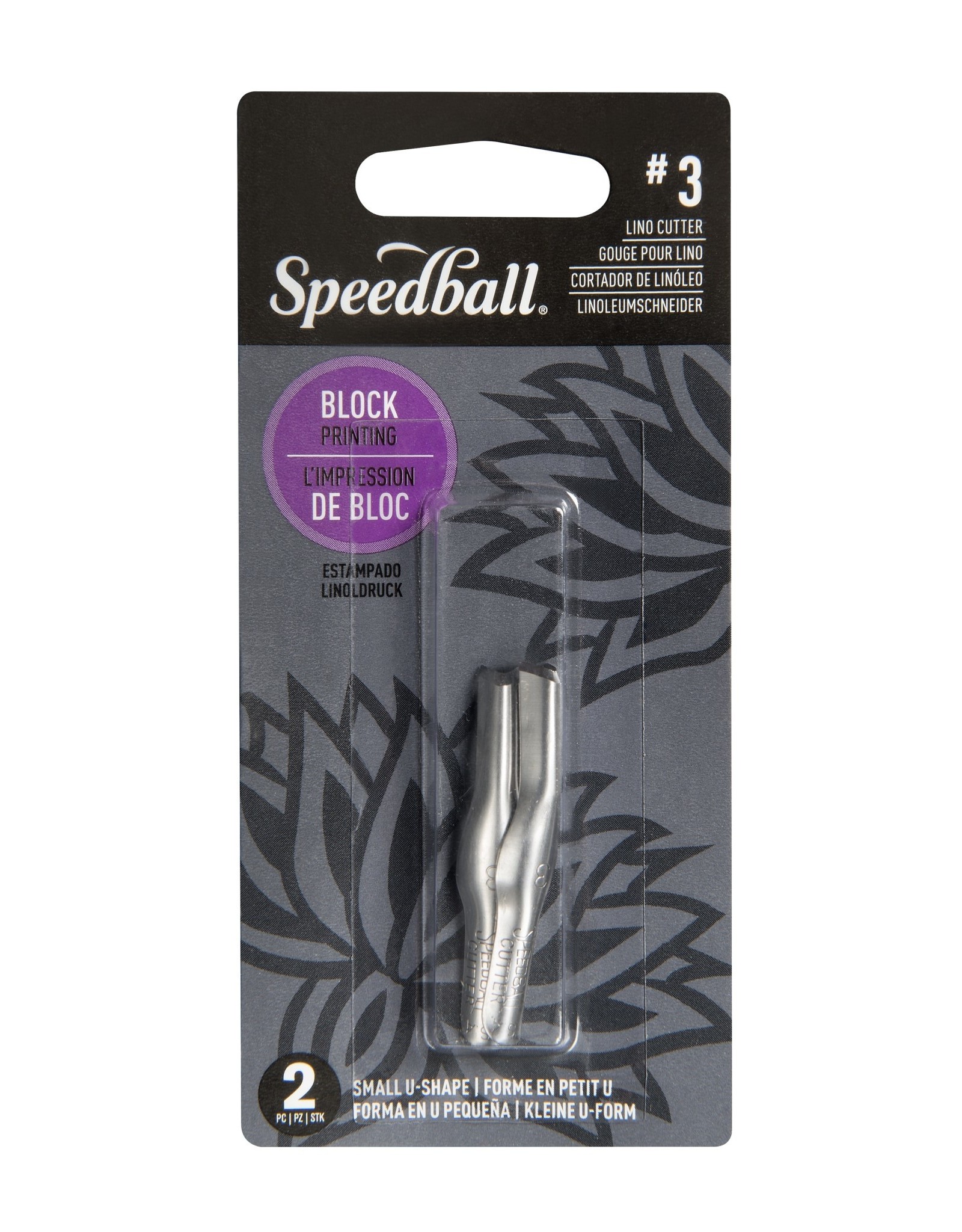 SPEEDBALL ART PRODUCTS Speedball Lino Cutter, #3 Small U Gouge, Set of 2