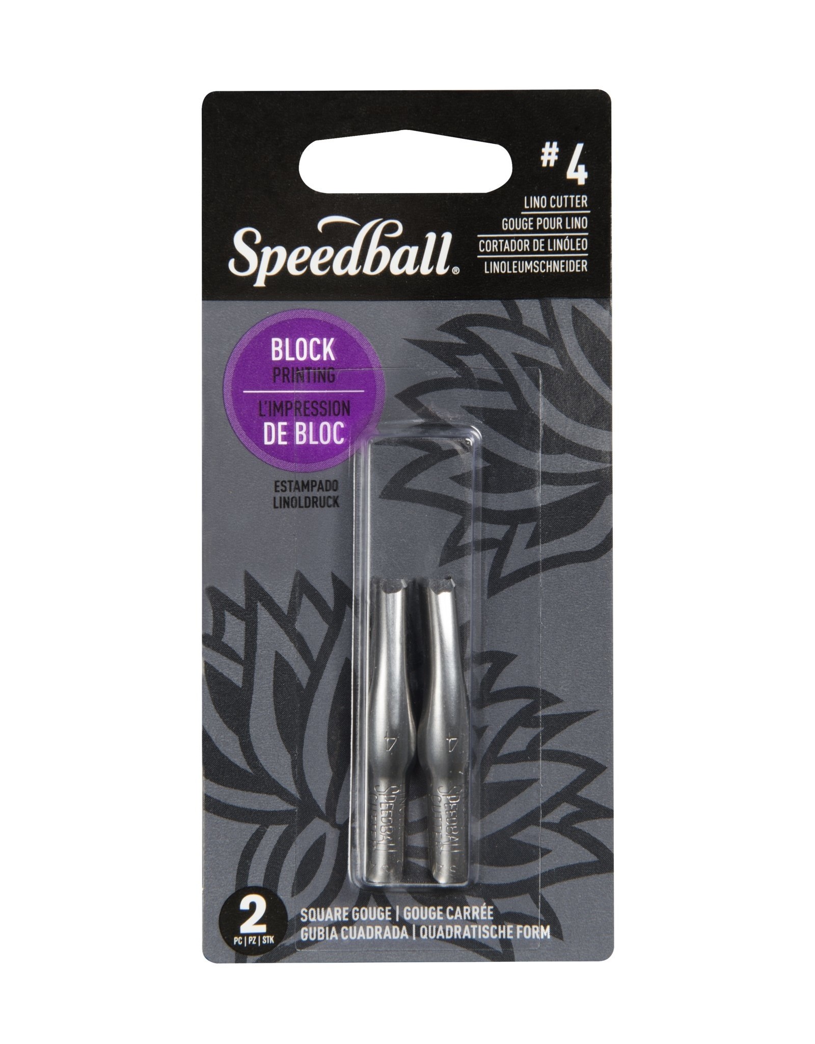 SPEEDBALL ART PRODUCTS Speedball Lino Cutter, #4 Square Gouge, Set of 2