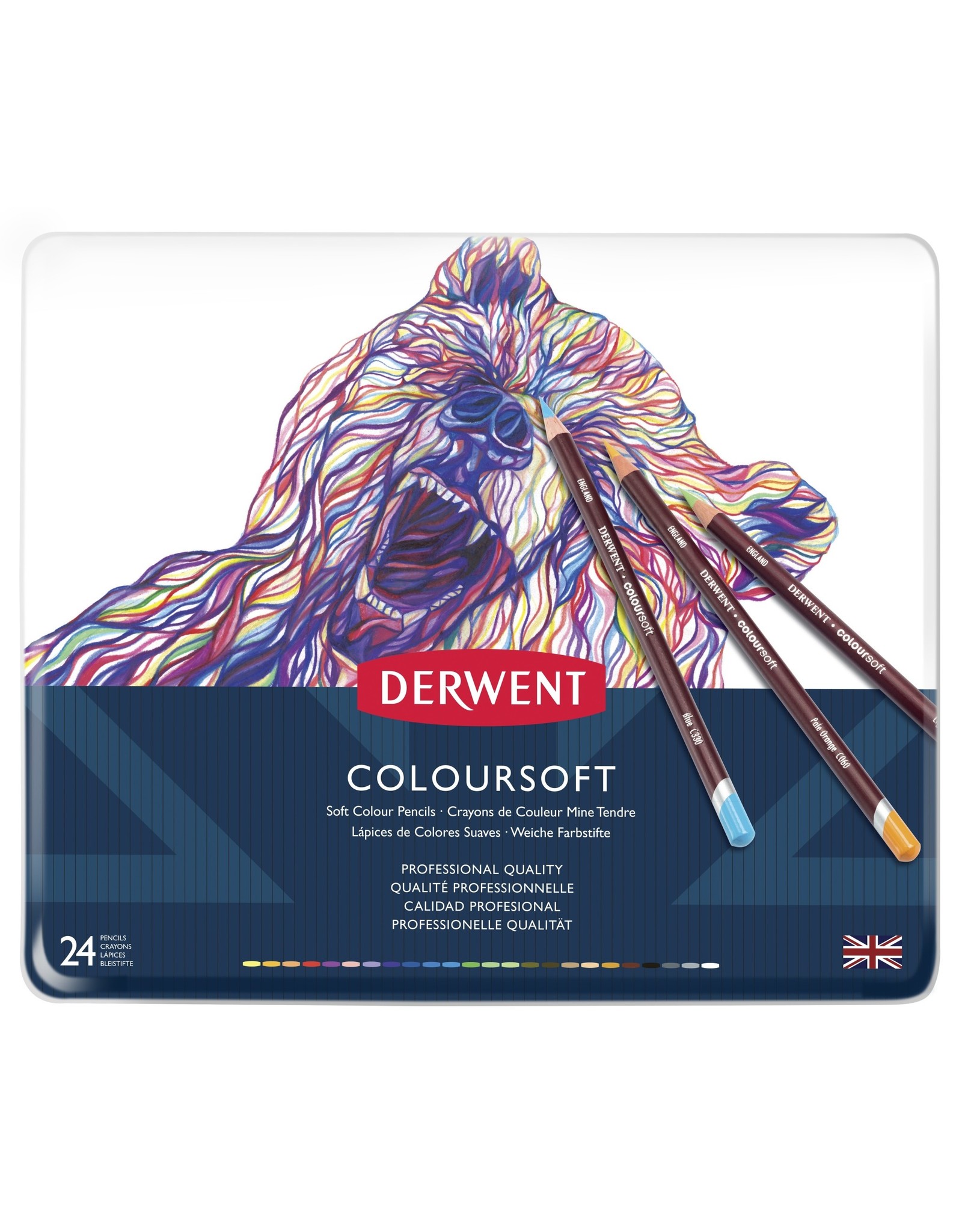 CLEARANCE Derwent Coloursoft Pencils, Set of 24