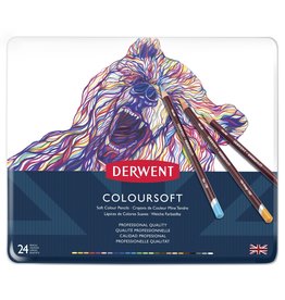 CLEARANCE Derwent Coloursoft Pencils, Set of 24